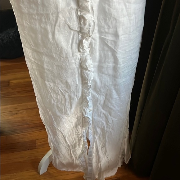 Frame White Linen Sleeveless Maxi Camisole Dress - Picture 7 of 11